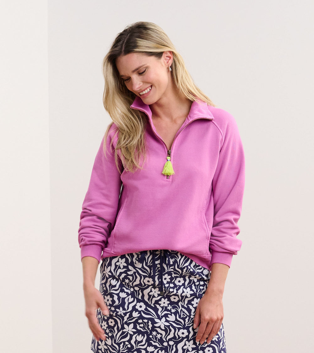 Hatley Mock Neck Pullover - Orchid