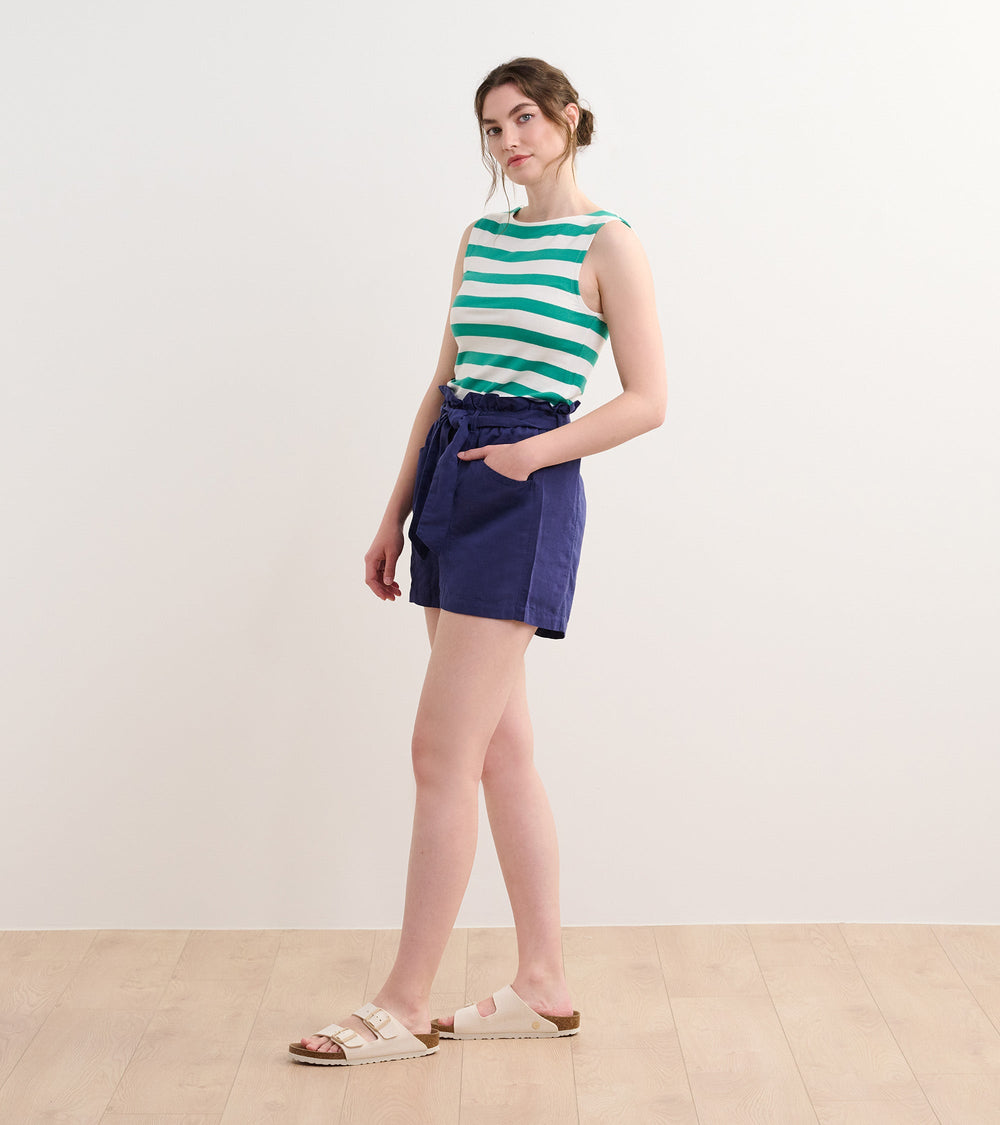 Hatley Everyday Tank - Sea Green Stripes