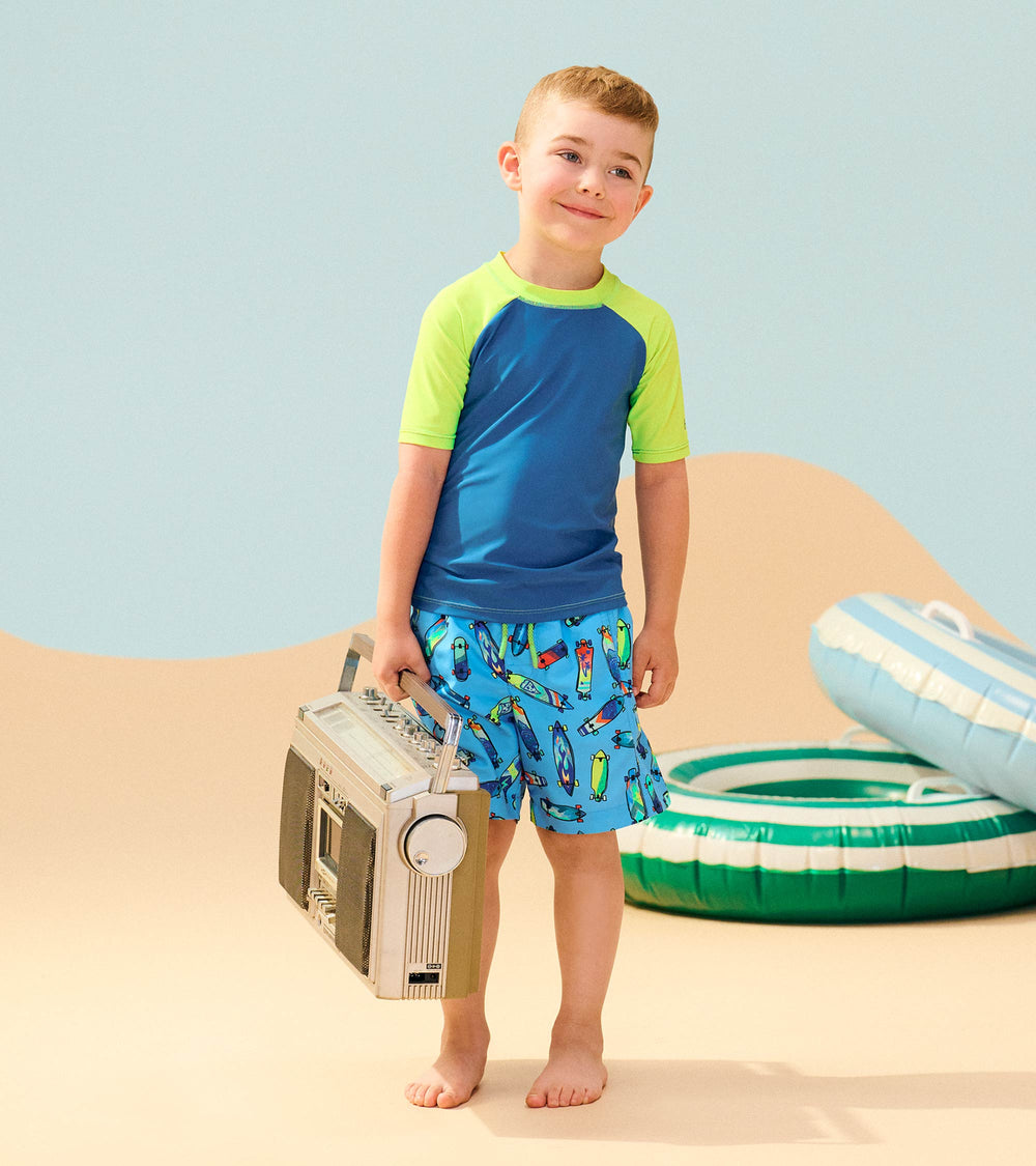 Hatley Boys Star Sapphire Short Sleeve Rashguard