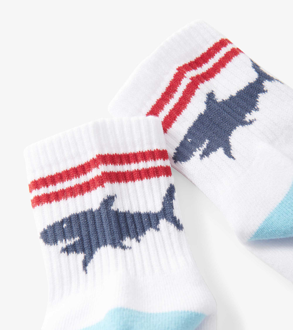 Hatley Boys Shark Silhouette Crew Socks