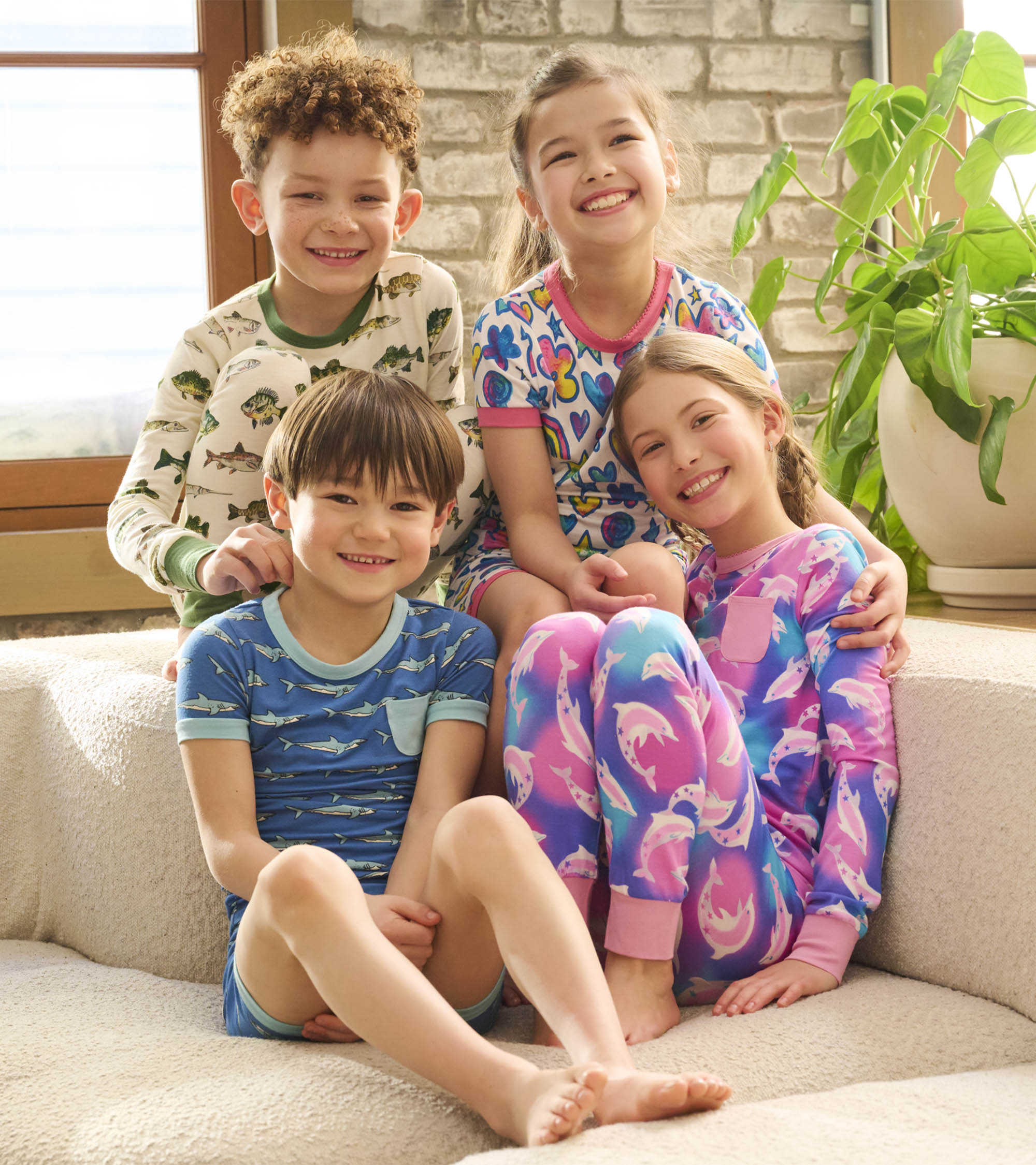 Hatley Boys Shark Tank Bamboo Short Pajama Set