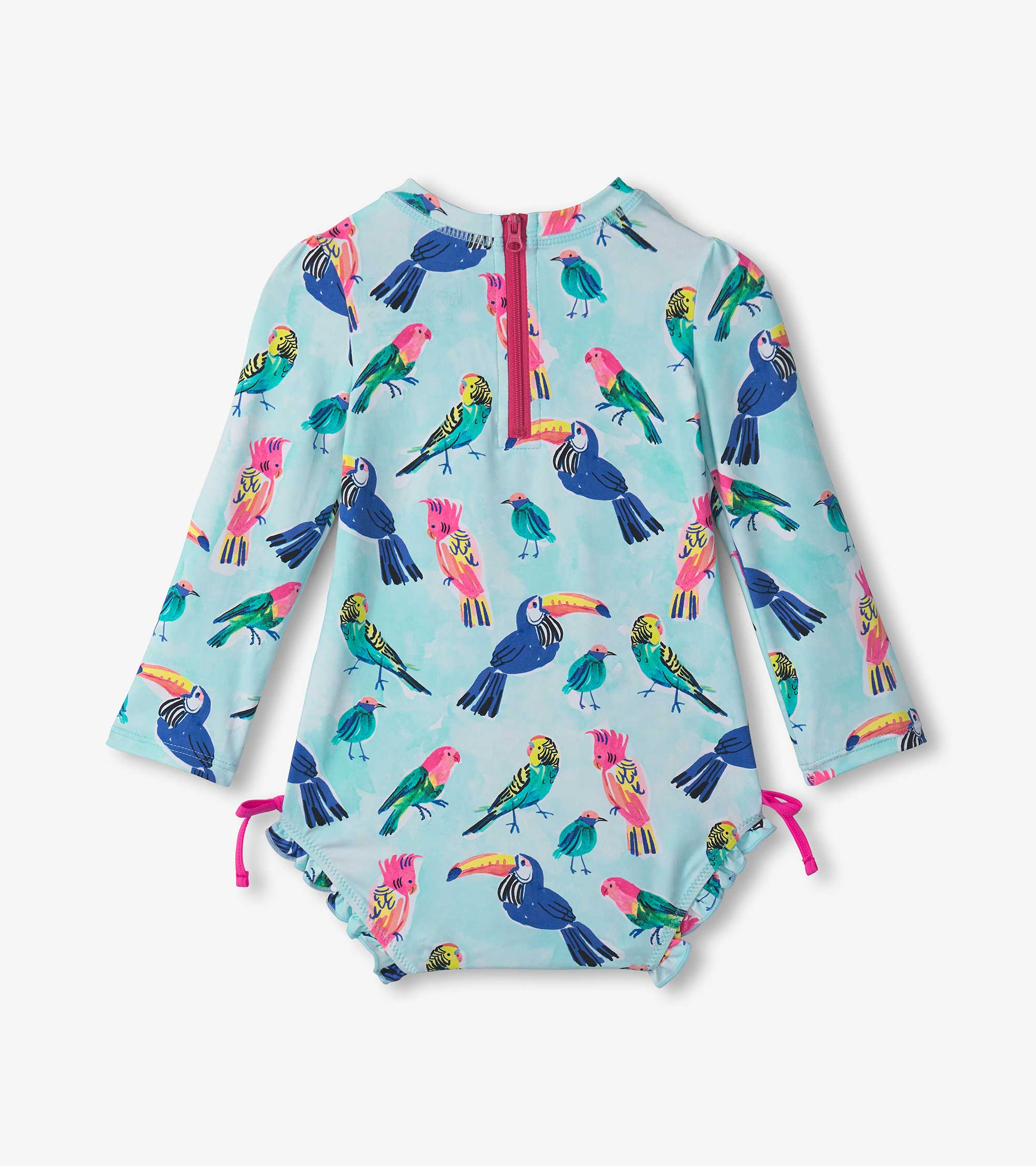 Hatley Baby Girls Tropical Birds Rashguard Swimsuit