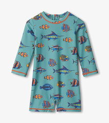 Hatley Baby Boys Tropical Fish One-Piece Rashguard