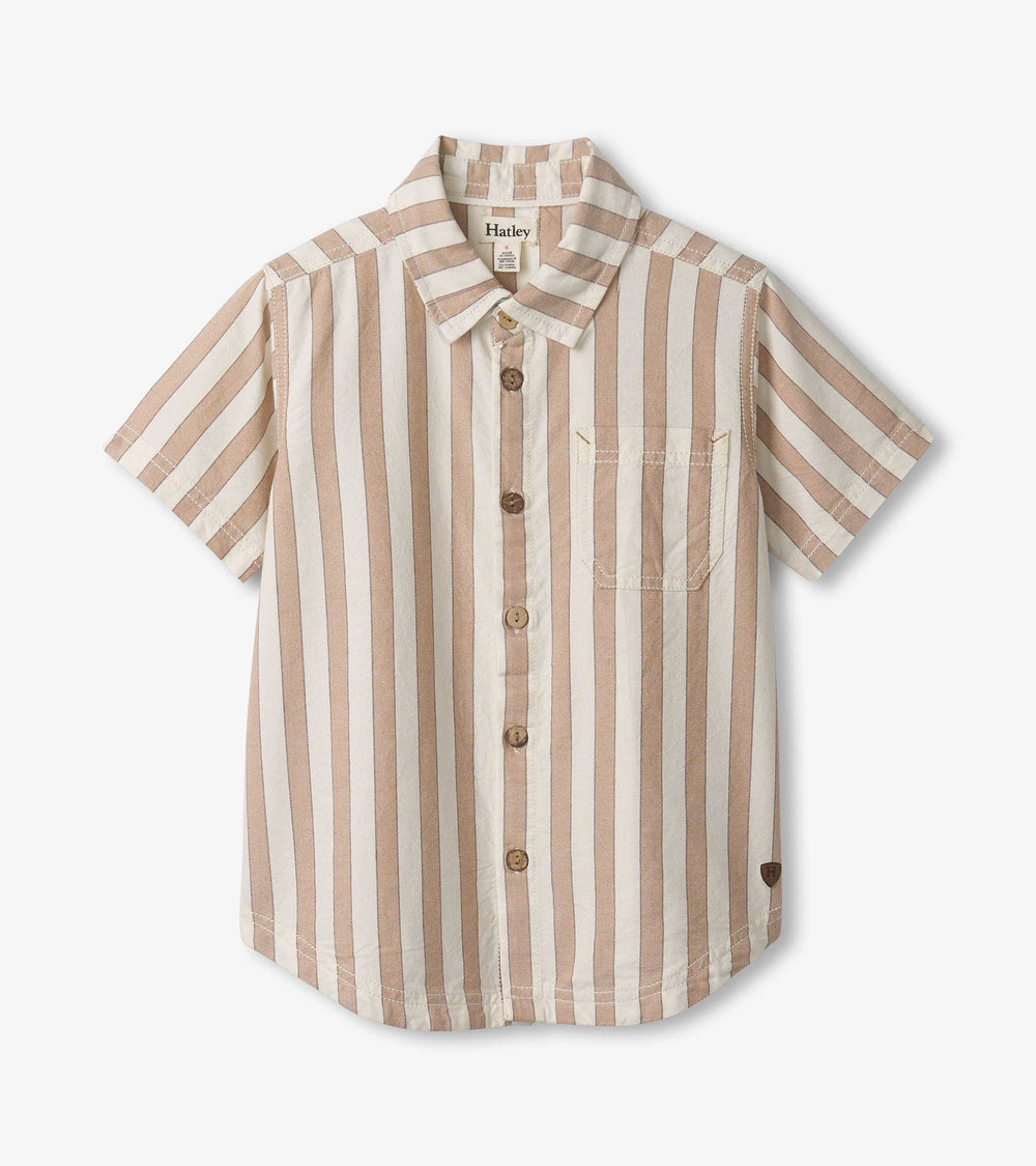 Hatley Boys Thatched Stripes Button Down Shirt