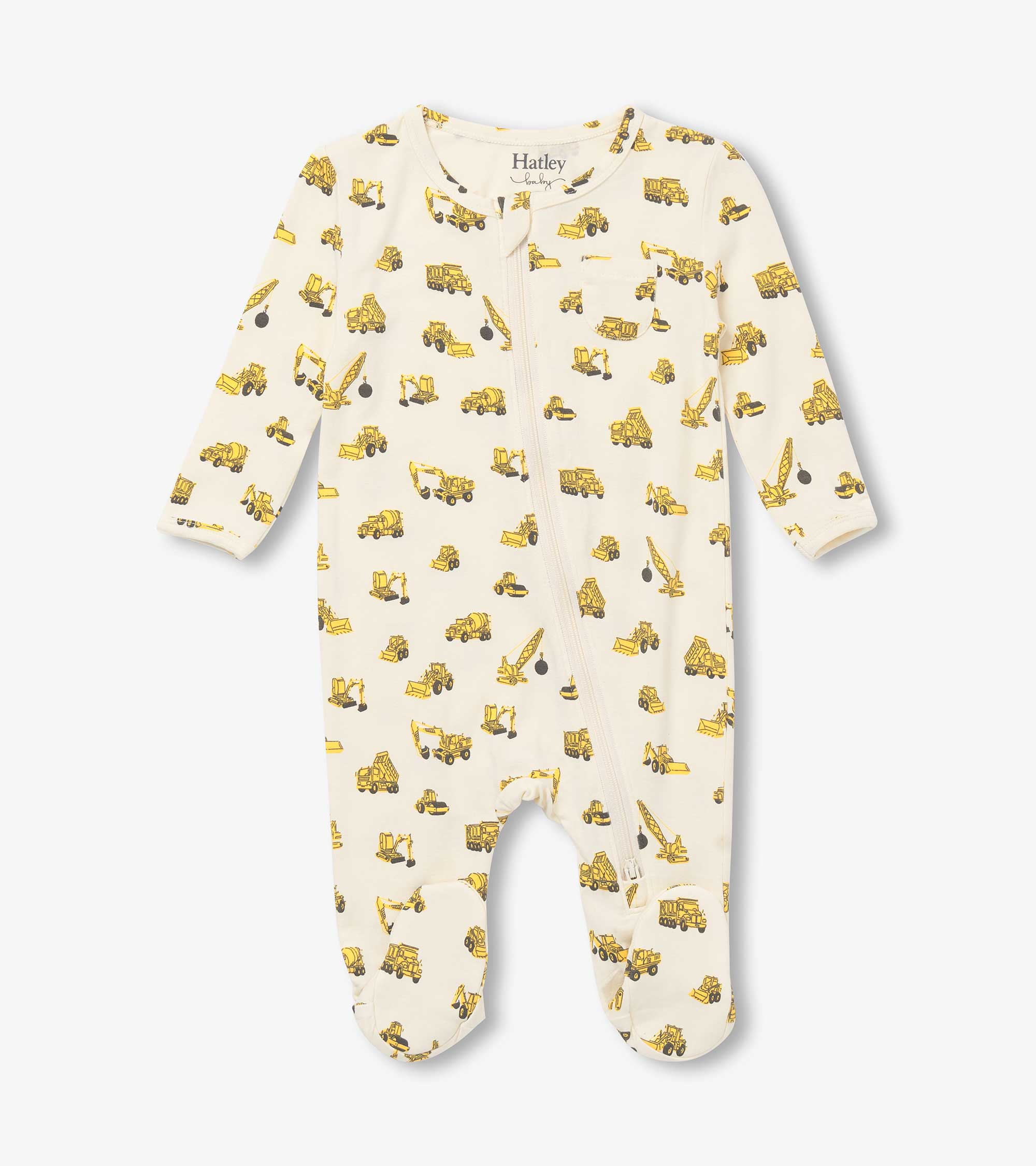 Hatley Baby Boys Under Construction Footed Sleeper