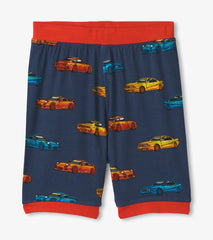 Hatley Boys Sport Cars Bamboo Short Pajama Set
