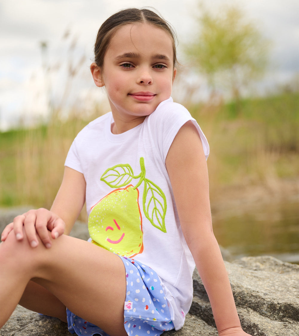 Hatley Girls Happy Lemon Tie Front T-Shirt