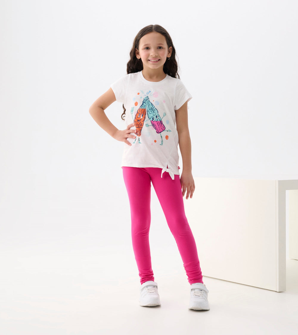 Hatley Girls Soda Pop Tie Front T-Shirt