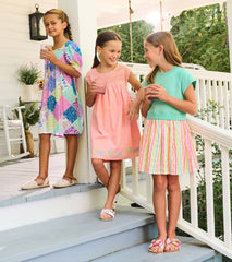 Hatley Girls Apricot Blush Crochet Bodice Dress