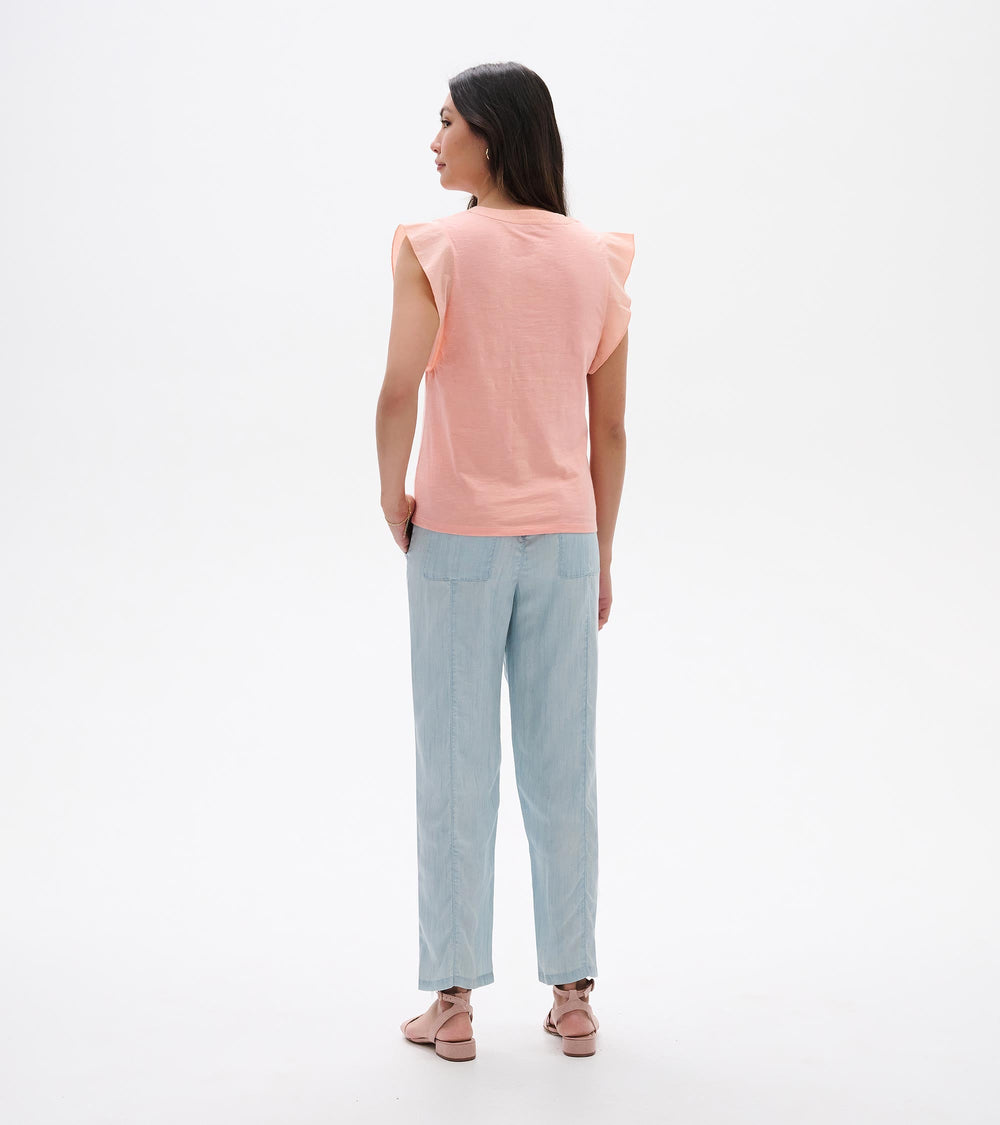 Hatley Mix Media Tank - Apricot Blush