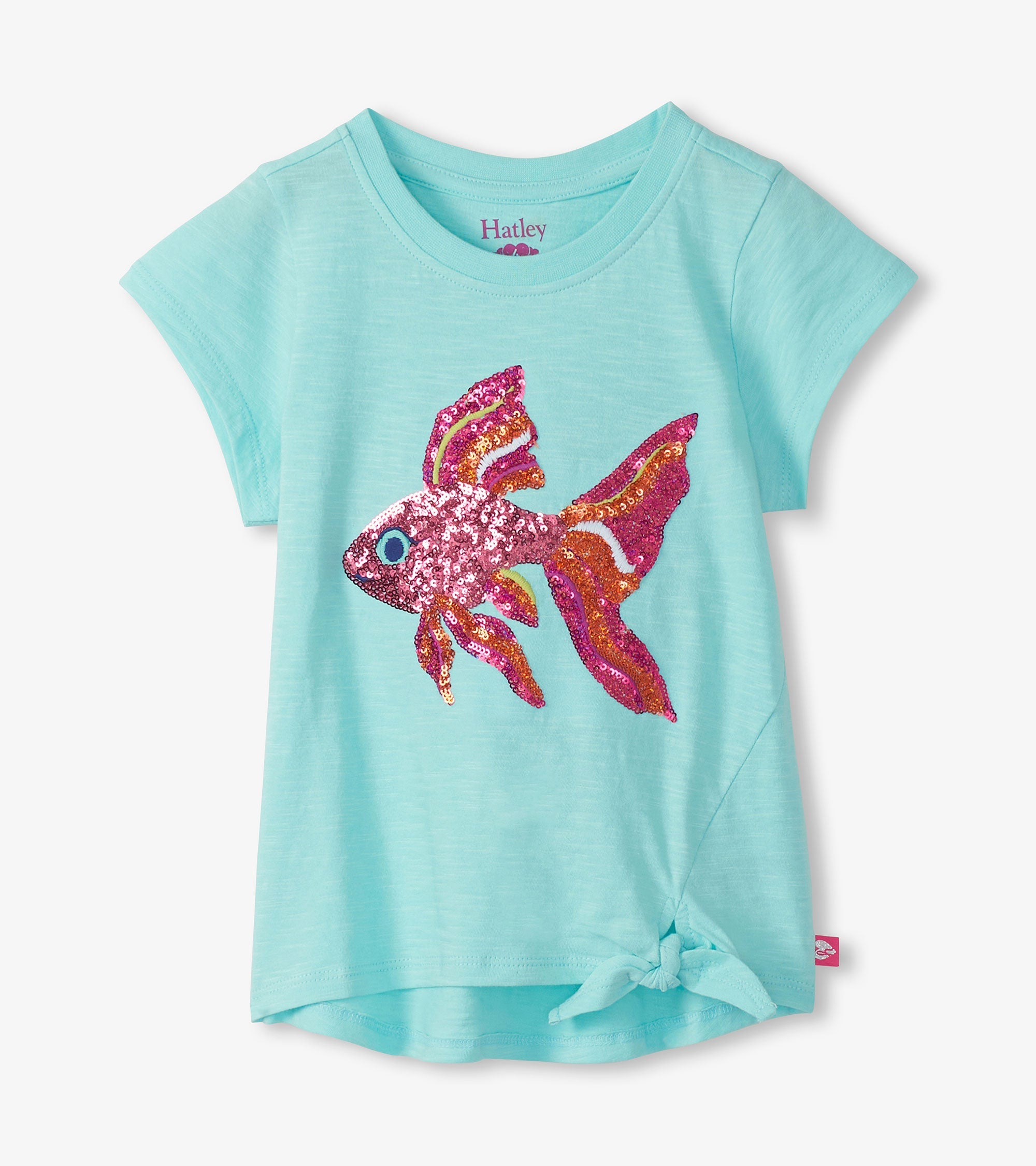 Hatley Girls Tropical Fish Tie Front T-Shirt