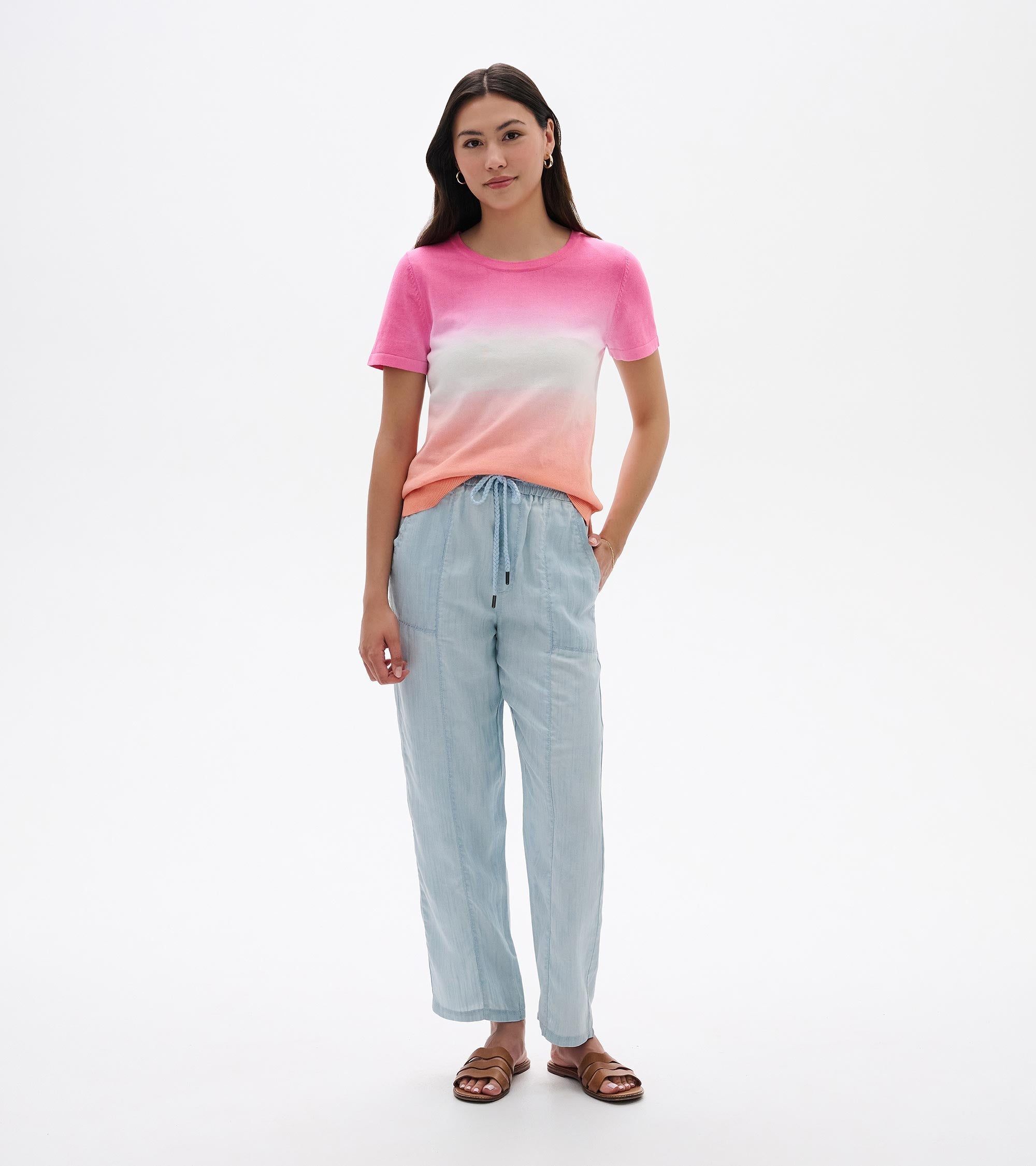Hatley Simone Knit Tee - Beachy Dip Dye