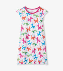 Hatley Girls Balloon Pets Ruffle Hem Nightdress