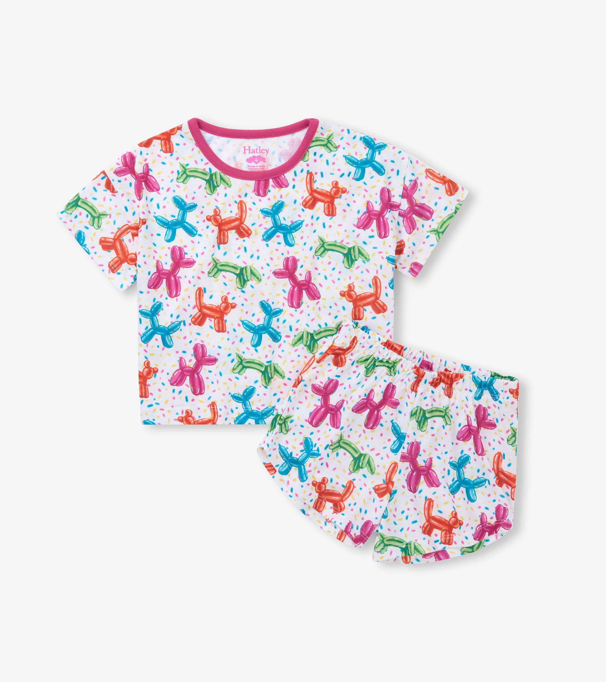 Hatley Girls Balloon Pets Short Sleep Set