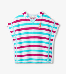 Hatley Girls Beach Stripes Hooded Cover-Up