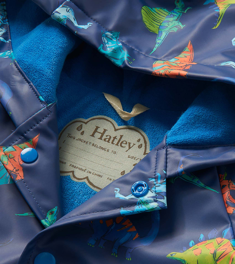 Hatley Baby & Toddler Boys Dino Party Button-Up Rain Jacket