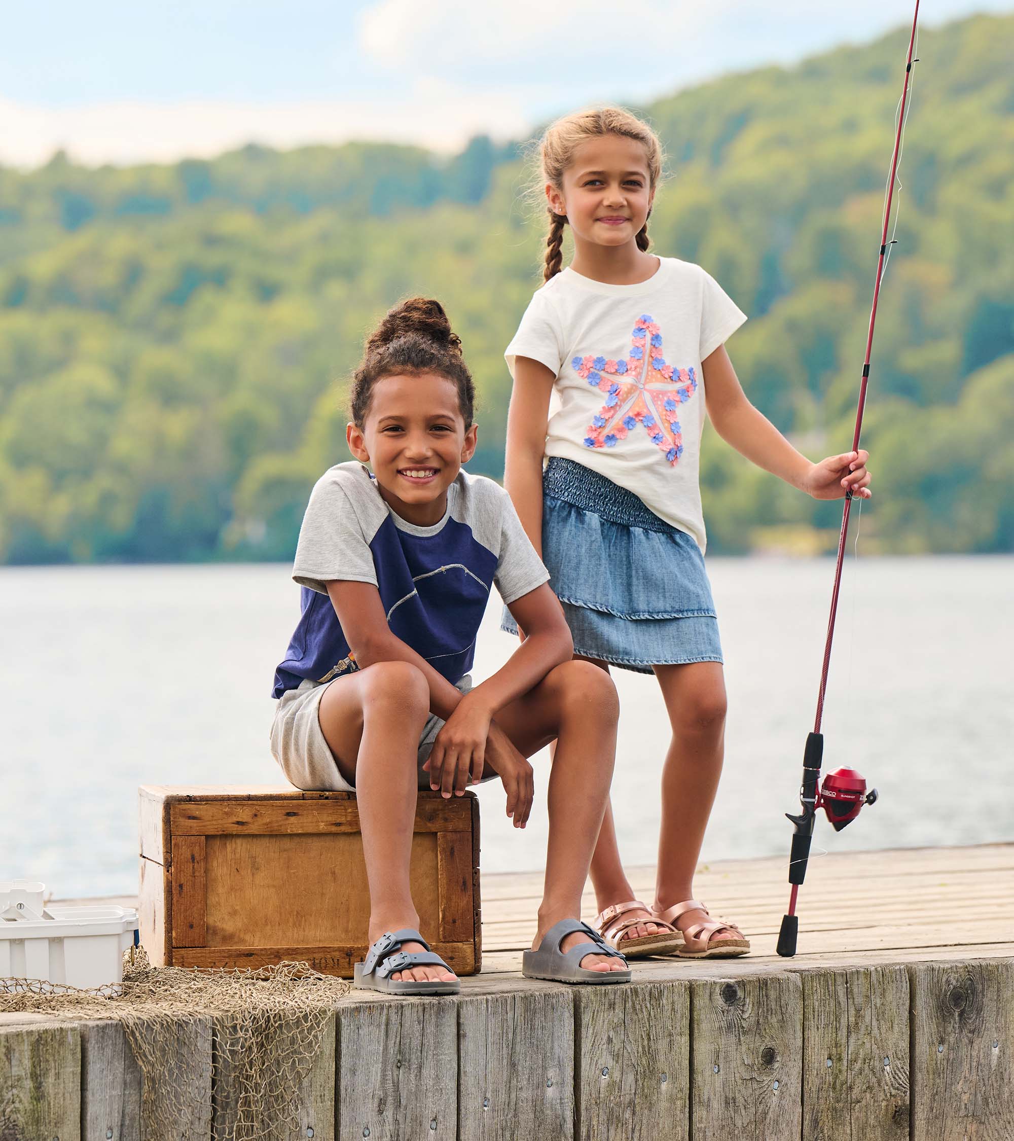 Hatley Girls Starfish Graphic Tee