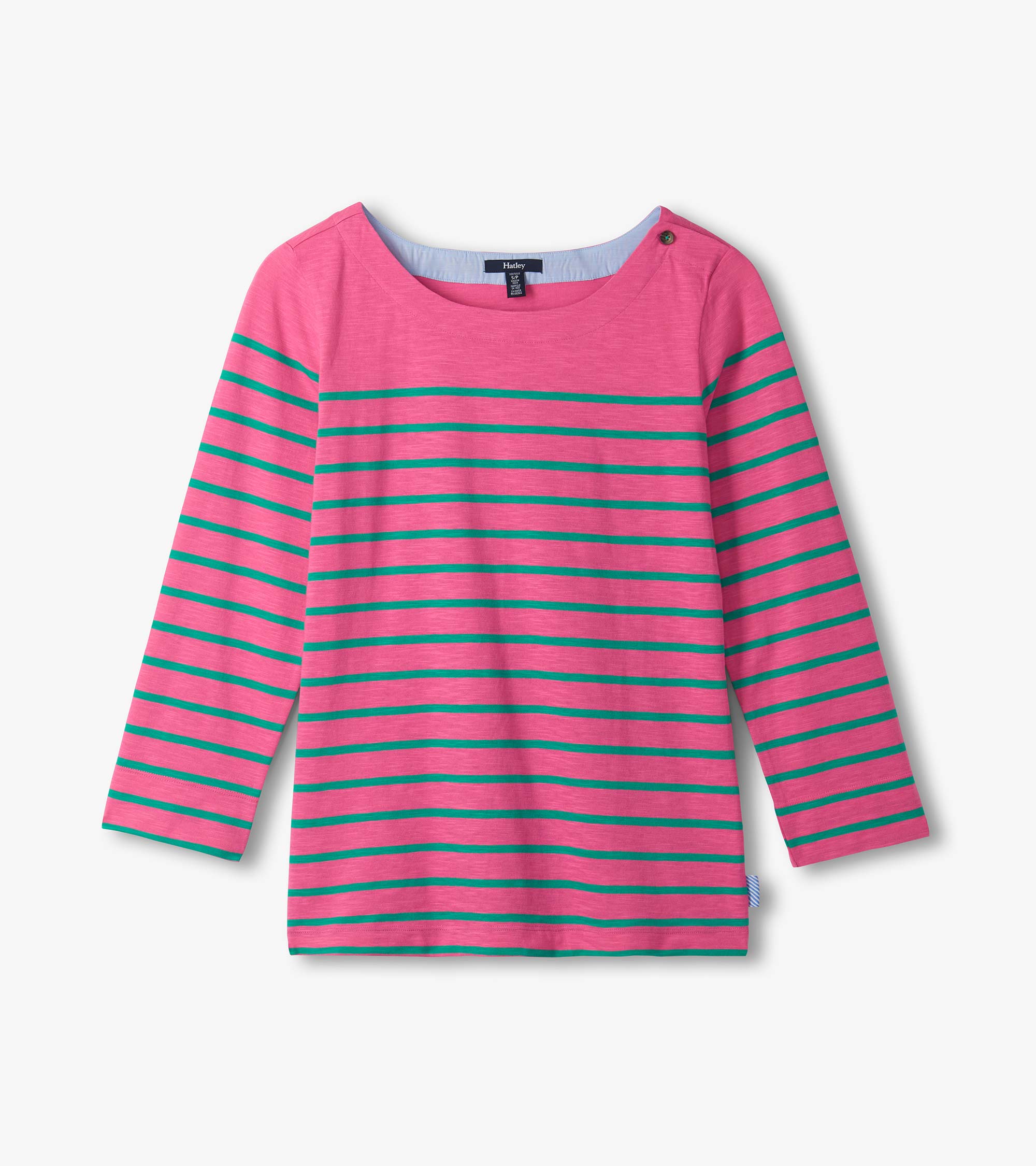 Hatley Button Breton - Watermelon Stripes