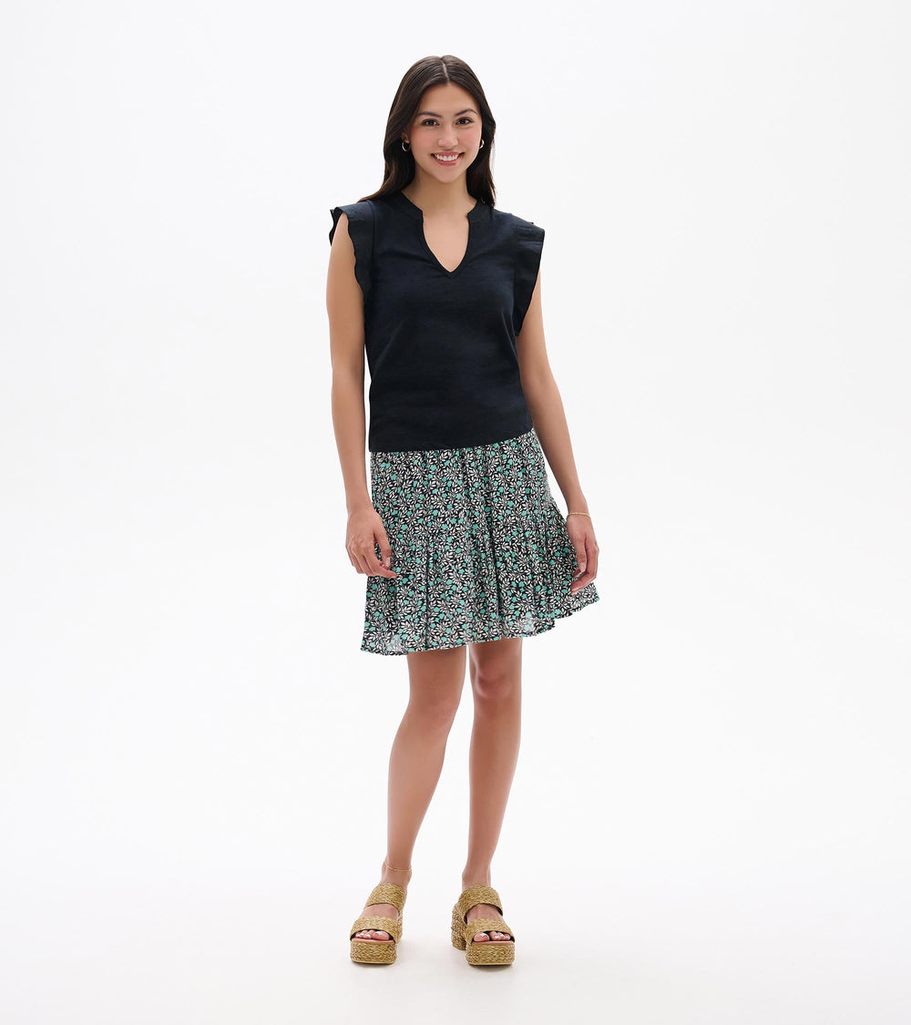 Hatley Mix Media Tank - Caviar