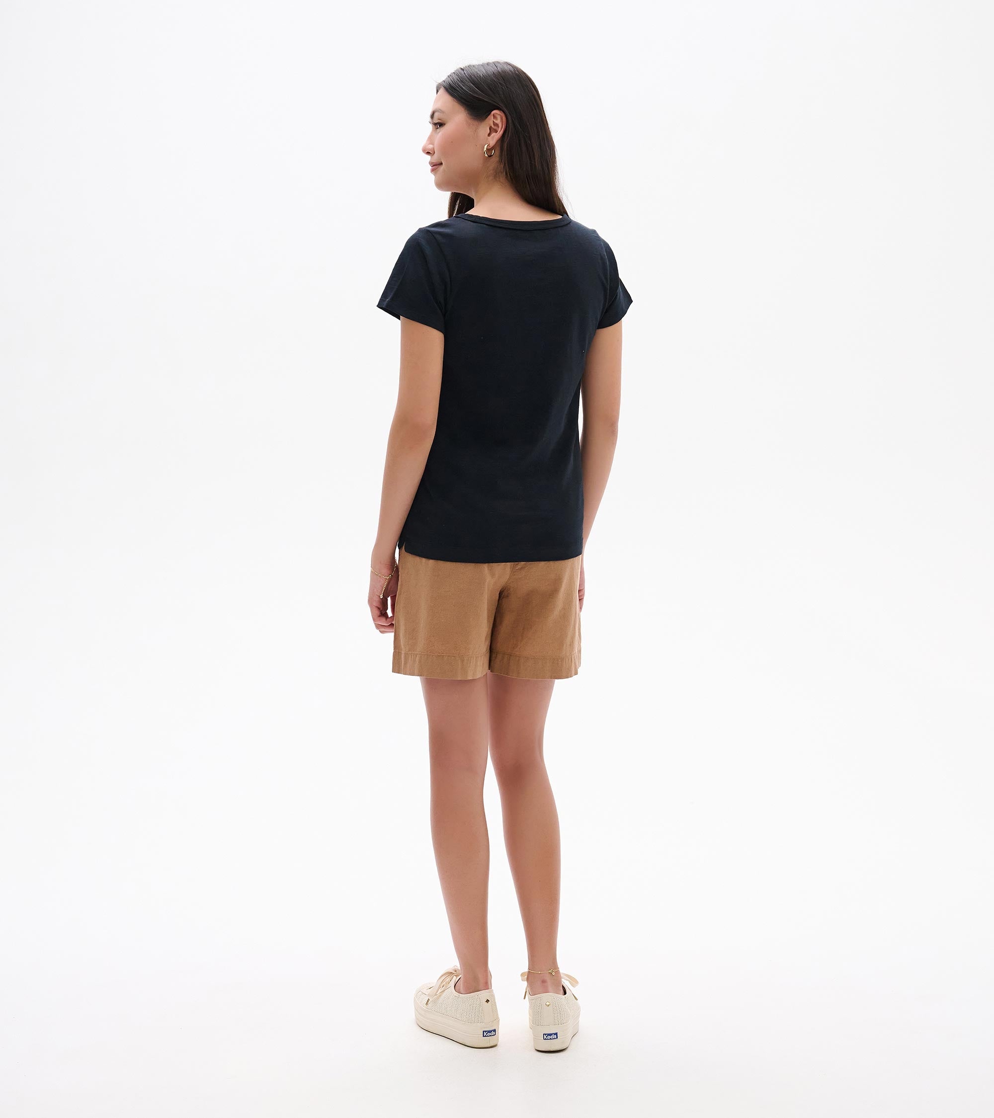 Hatley Essential Crew Neck Tee - Caviar