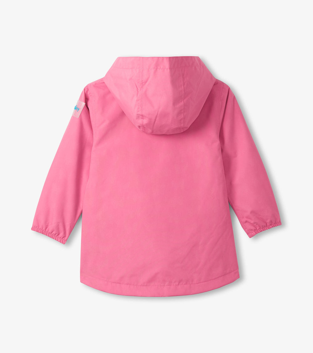 Hatley Girls Color Reveal Butterflies Microfiber Rain Jacket