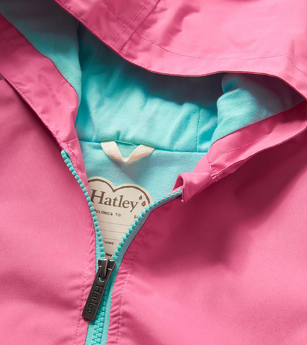 Hatley Girls Color Reveal Butterflies Microfiber Rain Jacket