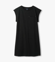 Hatley Pocket Tee Dress - Black