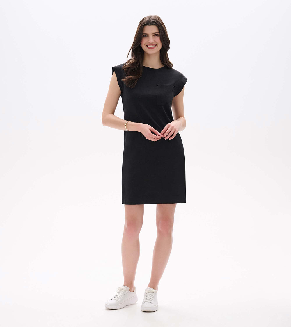 Hatley Pocket Tee Dress - Black
