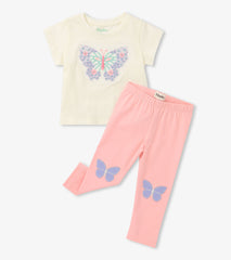 Hatley Baby & Toddler Girls Butterfly T-Shirt & Legging Set