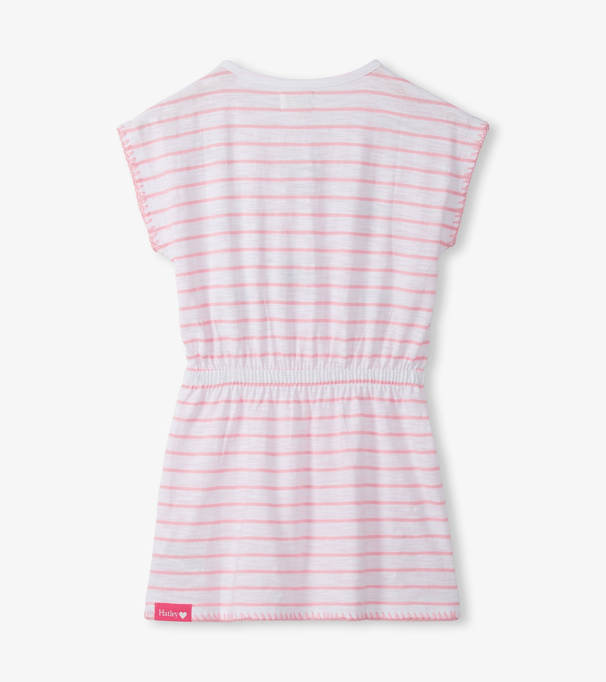 Hatley Girls Strawberry Stripes Cinched Waist Dress