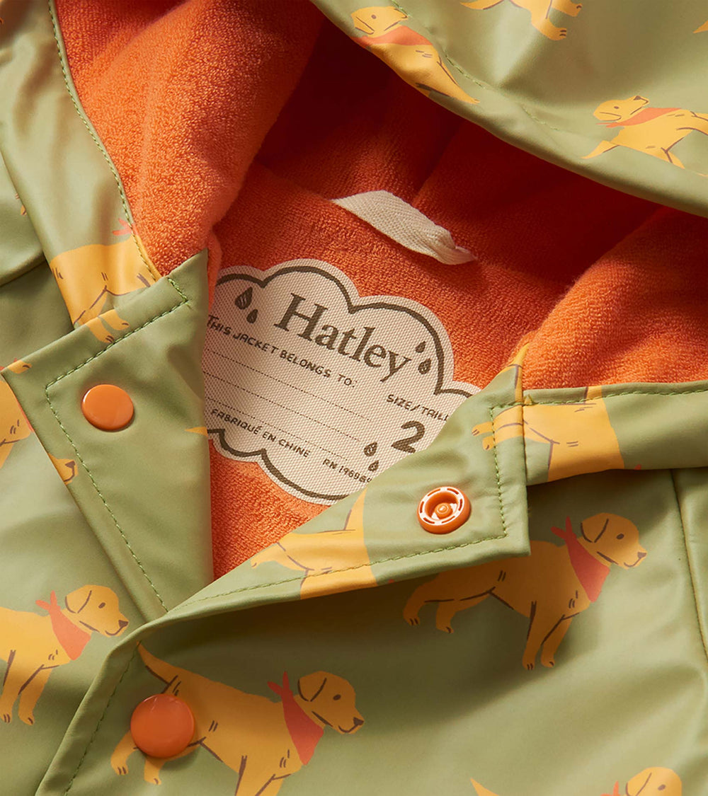 Hatley Baby & Toddler Boys Camping Puppy Button-Up Rain Jacket