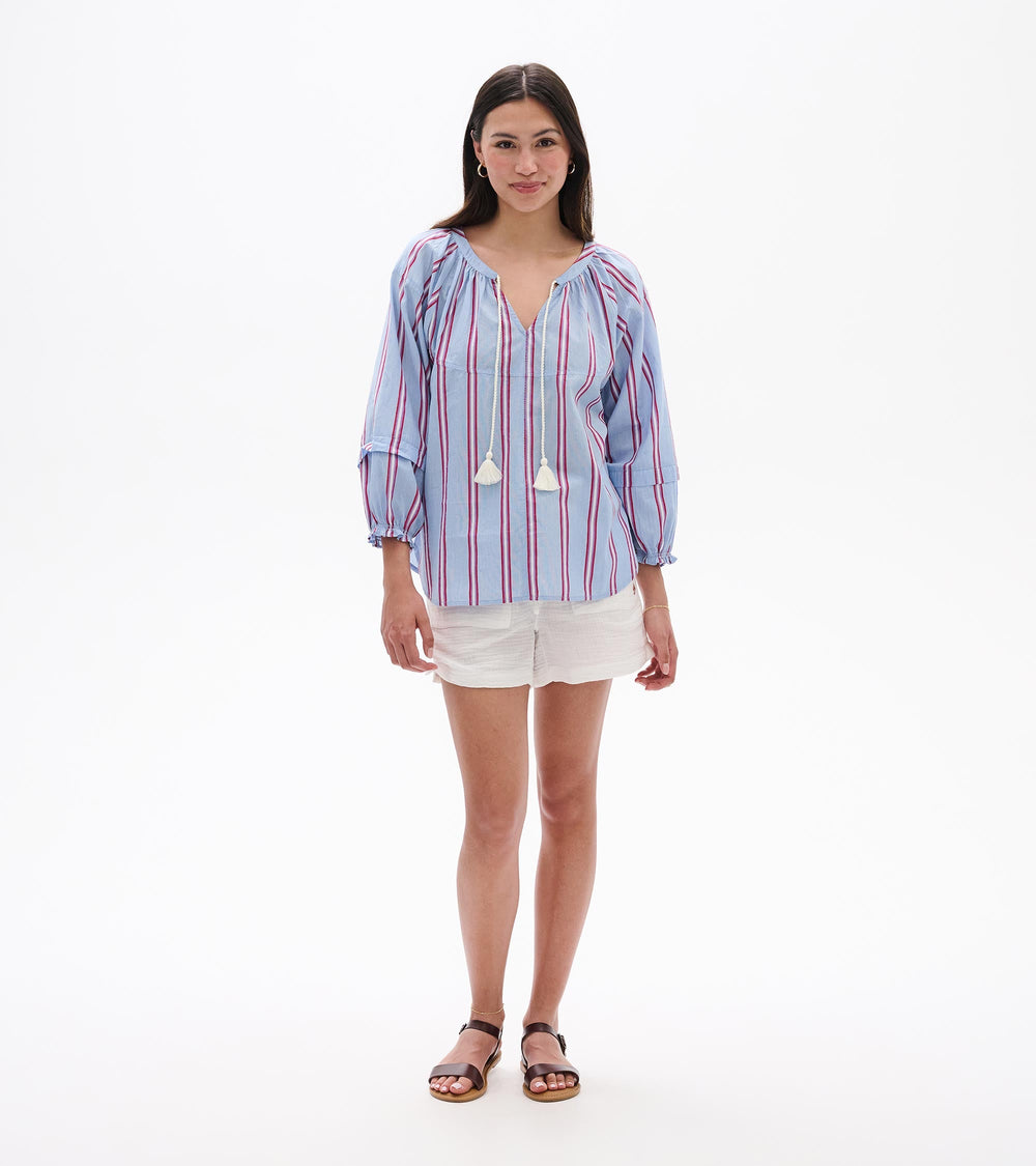Hatley Naomi Blouse - Chambray Rainbow