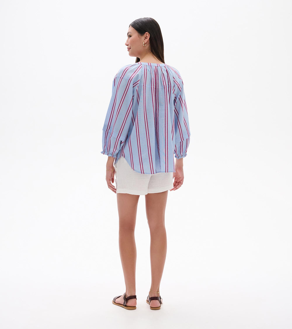 Hatley Naomi Blouse - Chambray Rainbow