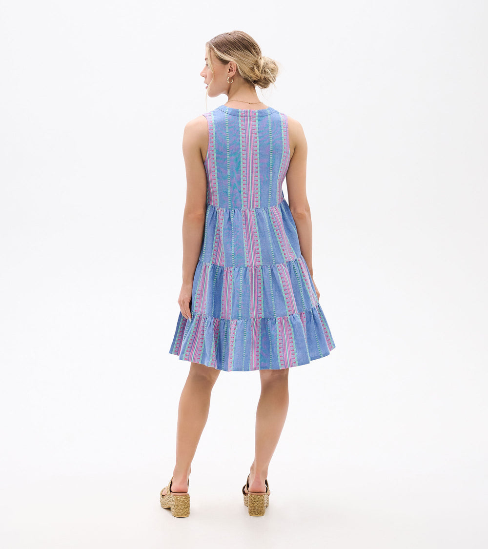 Hatley Savannah Dress - Chambray Stripes