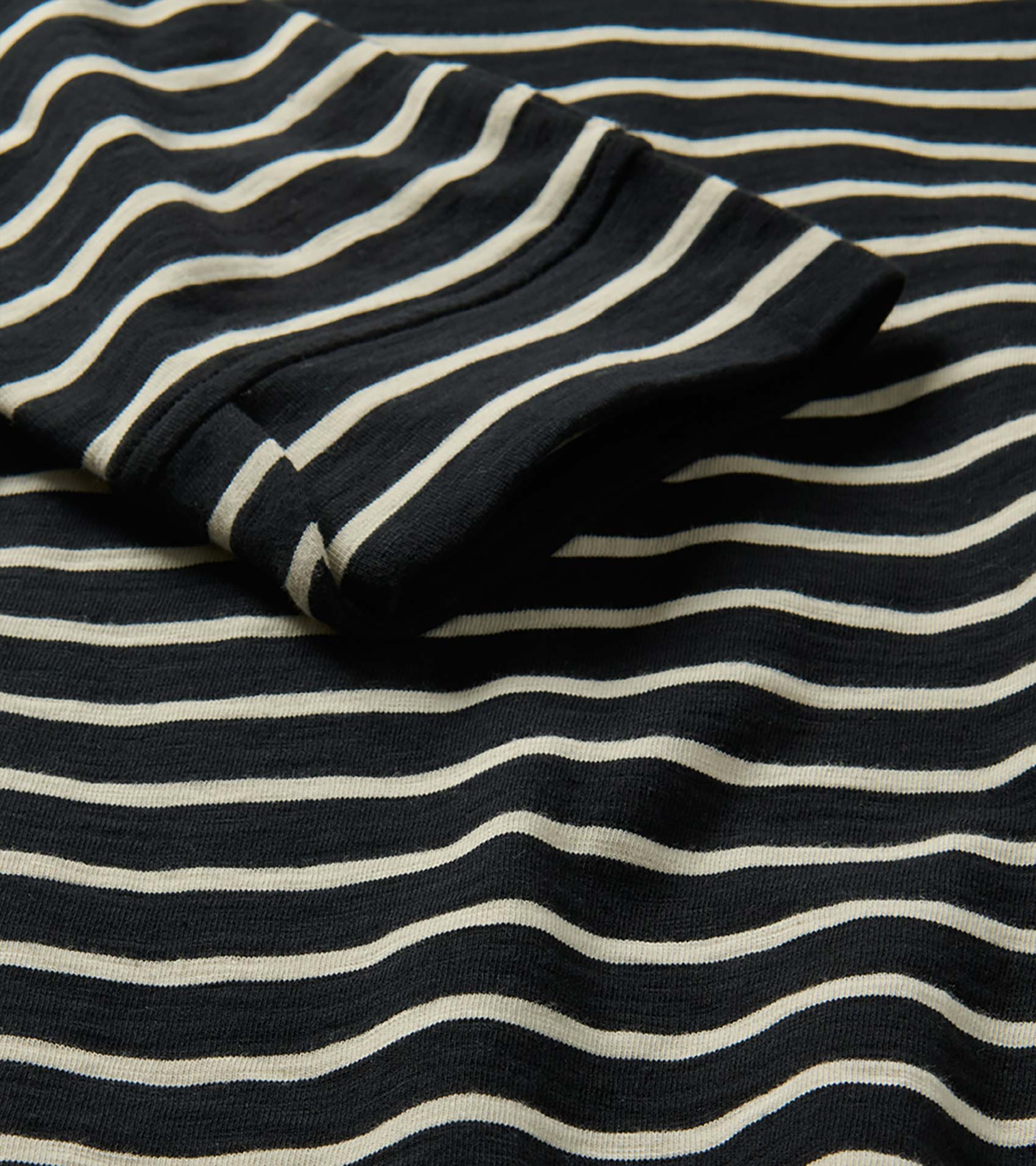 Hatley Lily Notch Neck Dress - Caviar Stripes