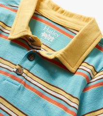 Hatley Baby & Toddler Boys Camp Stripe Peached Jersey Polo T-Shirt