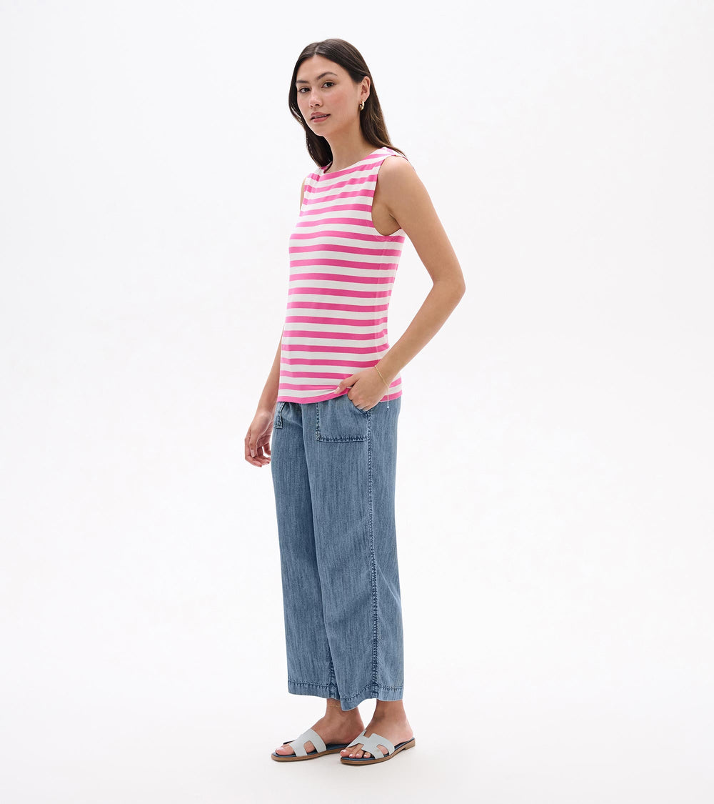 Hatley Everyday Tank - Carmine Rose Stripes