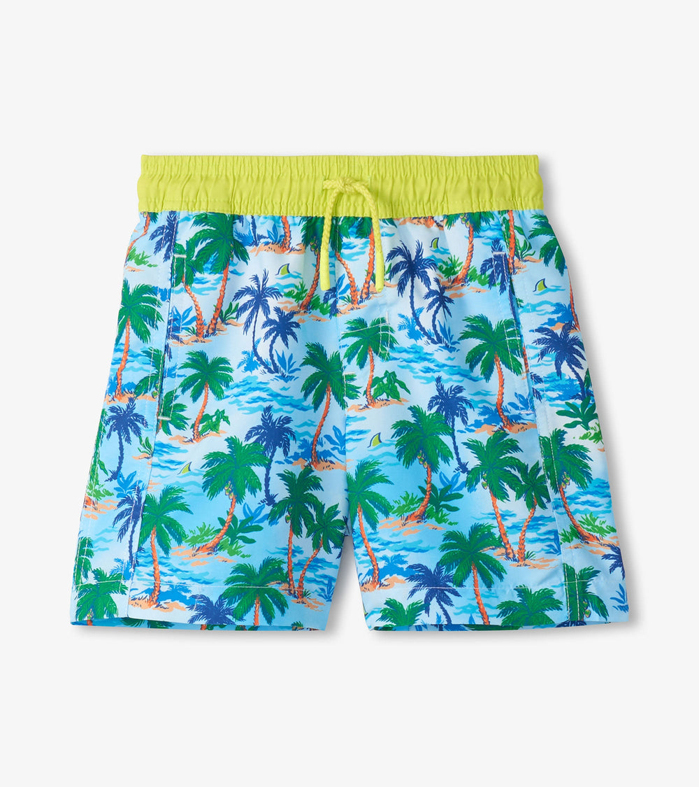 Hatley Boys Tropical Palm Swim Trunks