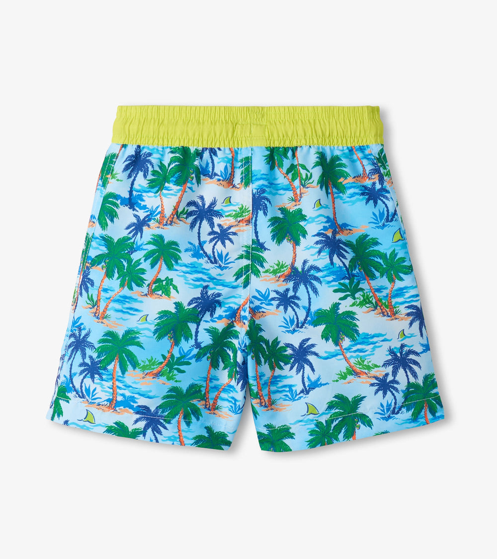 Hatley Boys Tropical Palm Swim Trunks