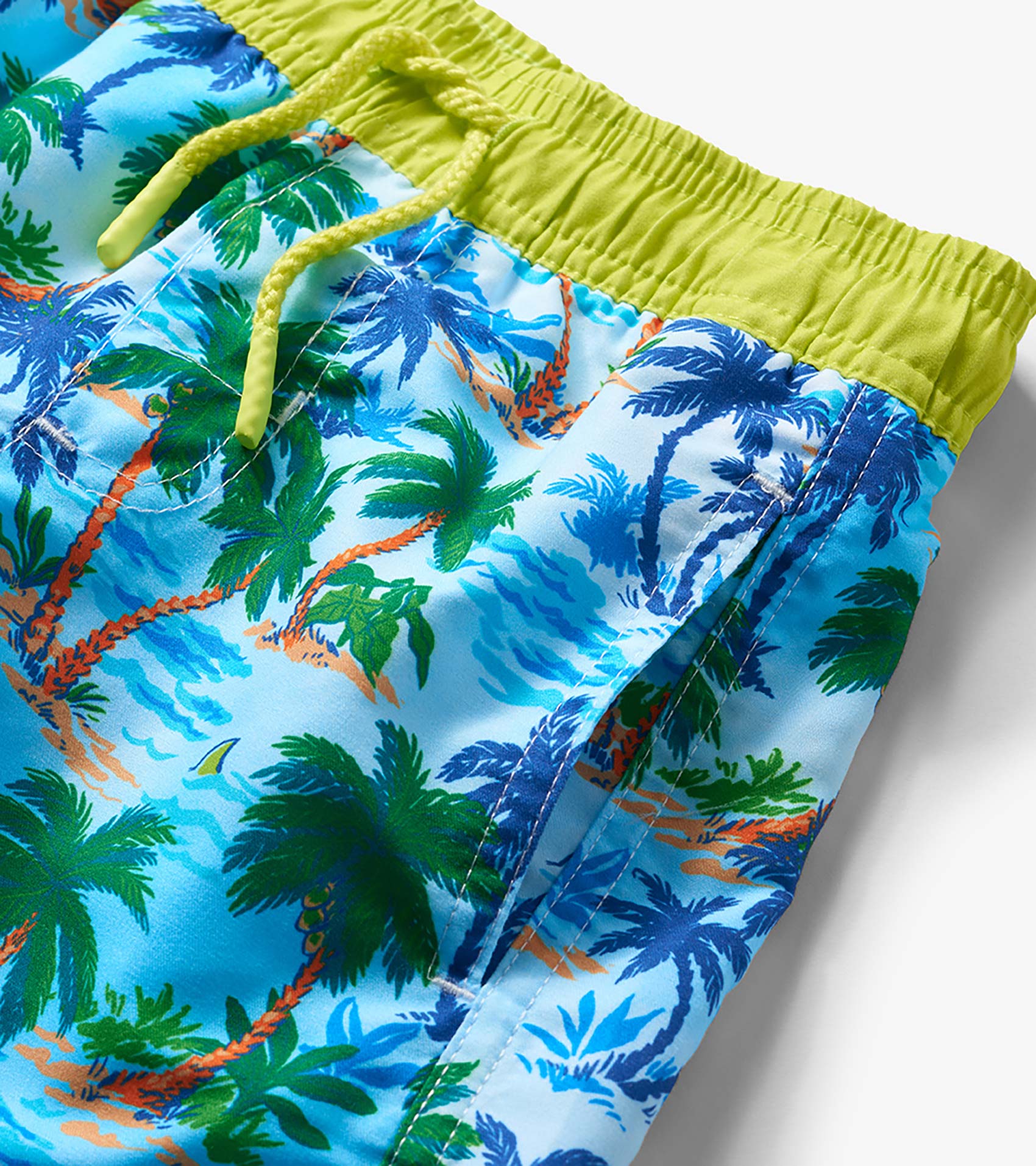 Hatley Boys Tropical Palm Swim Trunks