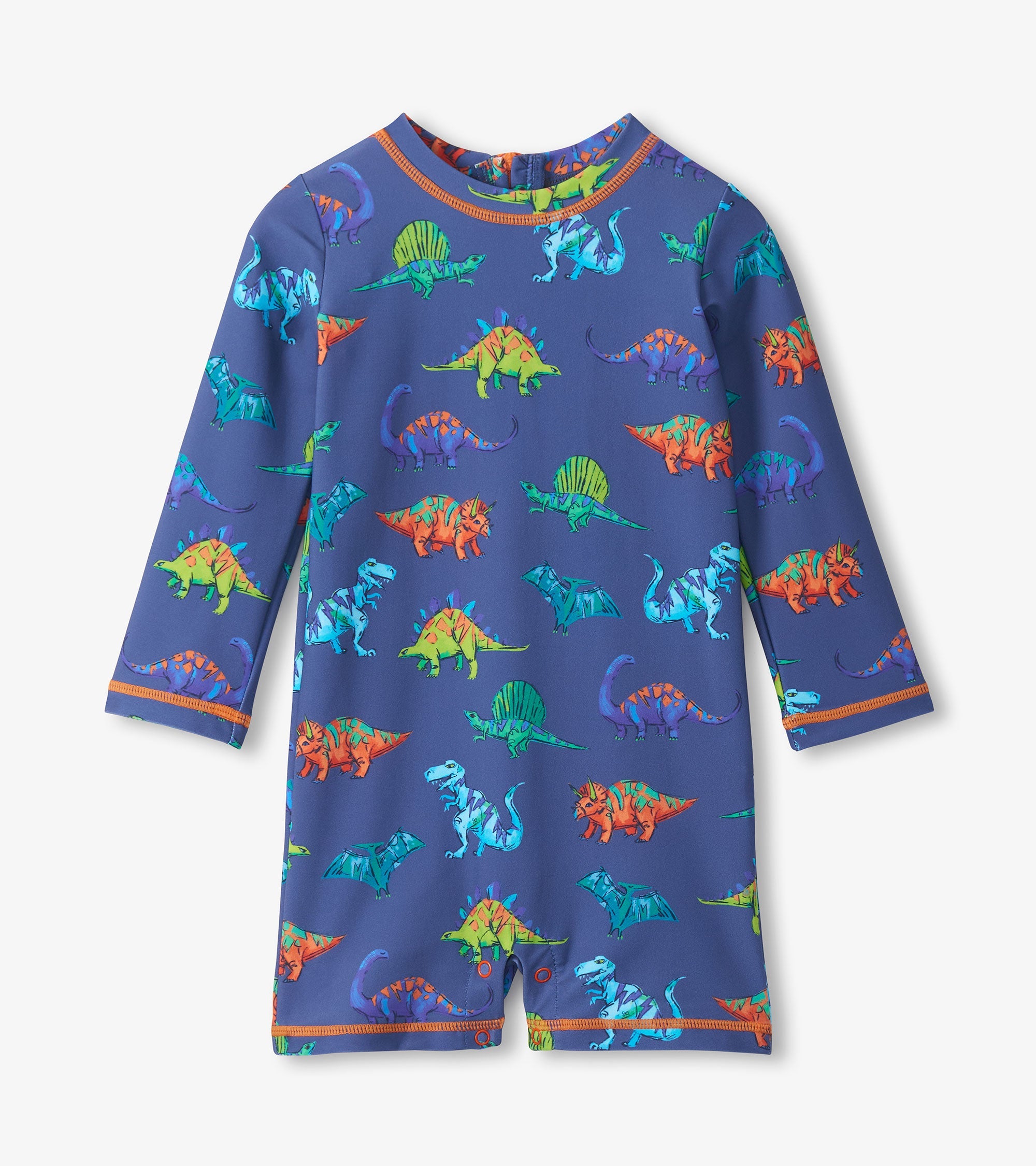 Hatley Baby Boys Dino Party One-Piece Rashguard Swimsuit