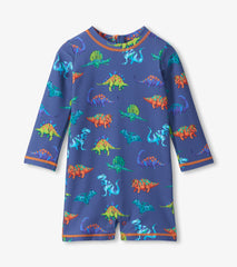 Hatley Baby Boys Dino Party One-Piece Rashguard Swimsuit