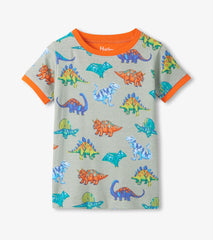 Hatley Boys Dino Party Cotton Short Pajama Set
