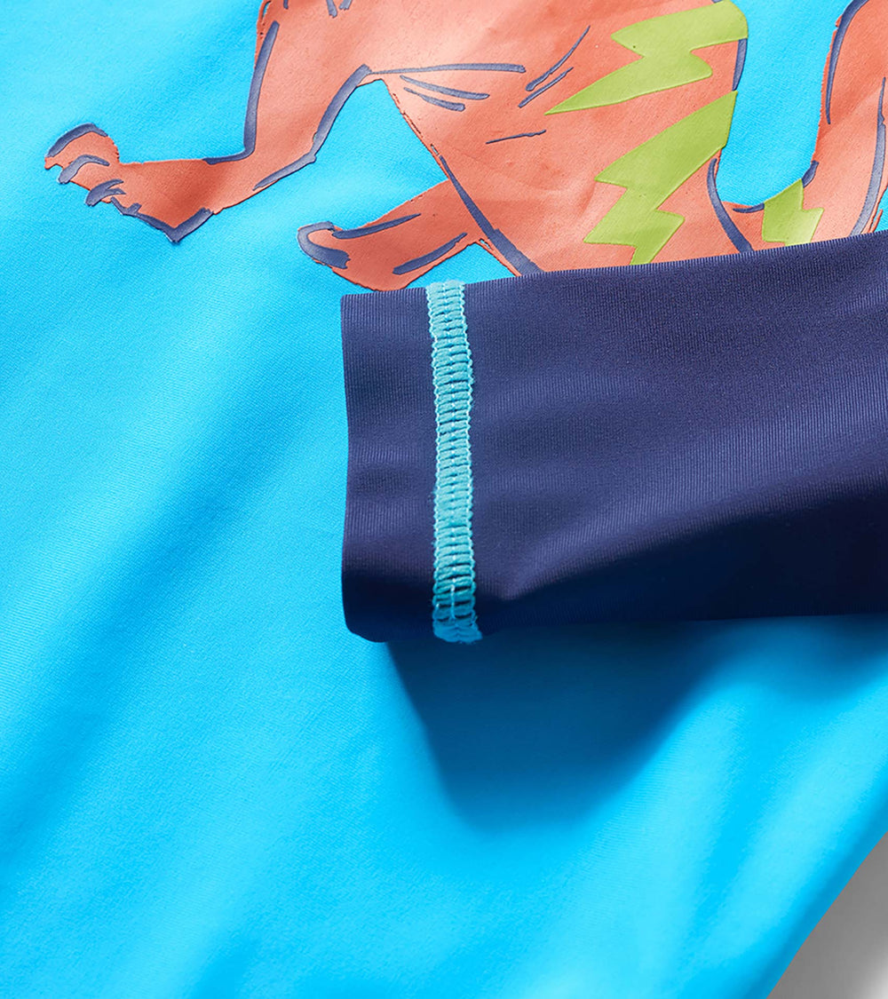 Hatley Boys Dino Graphic Long Sleeve Rashguard