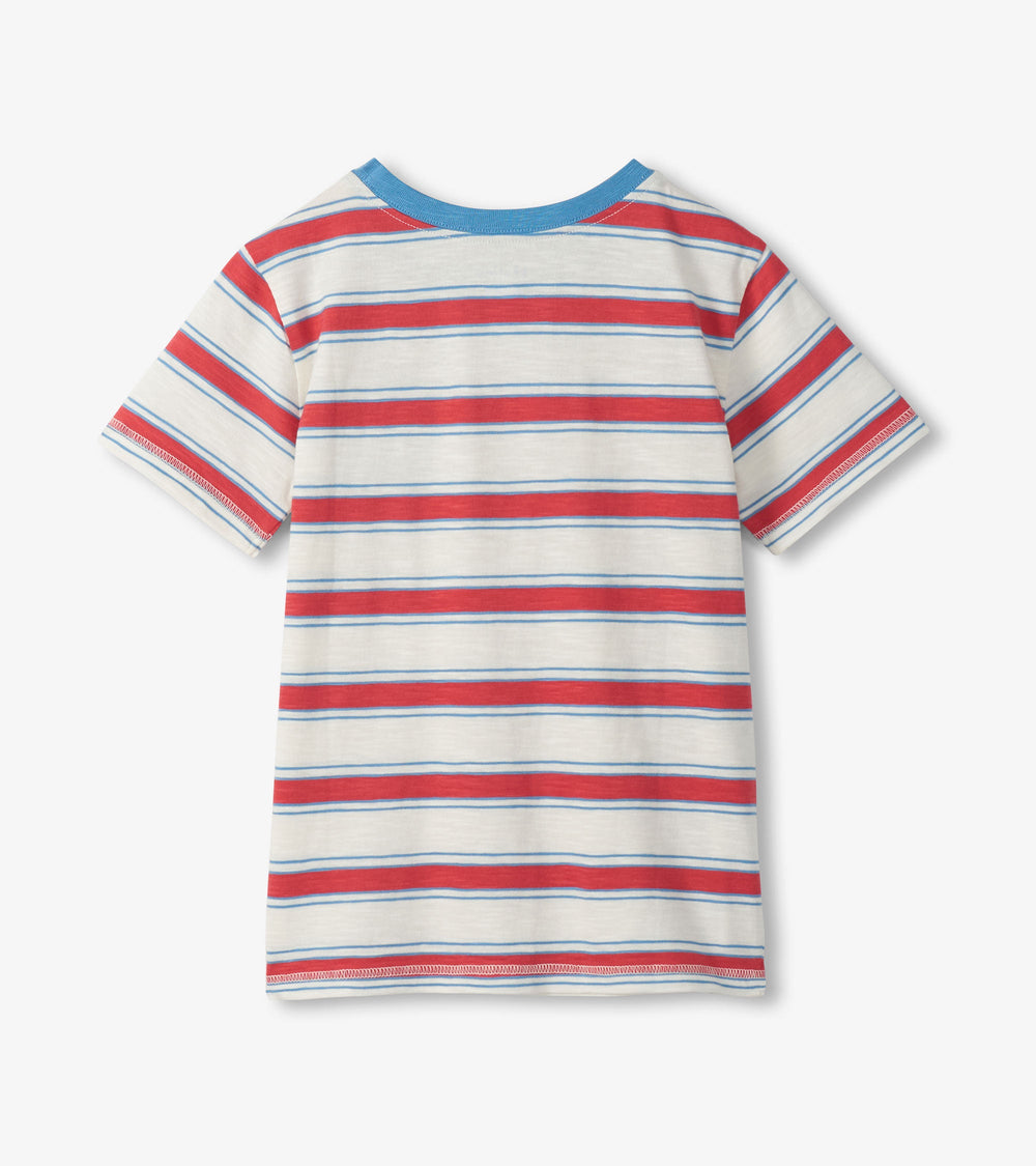 Hatley Boys East Coast Stripes Crew Neck T-Shirt