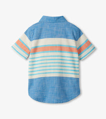 Hatley Boys Fresh Stripes Chambray Button Down Shirt