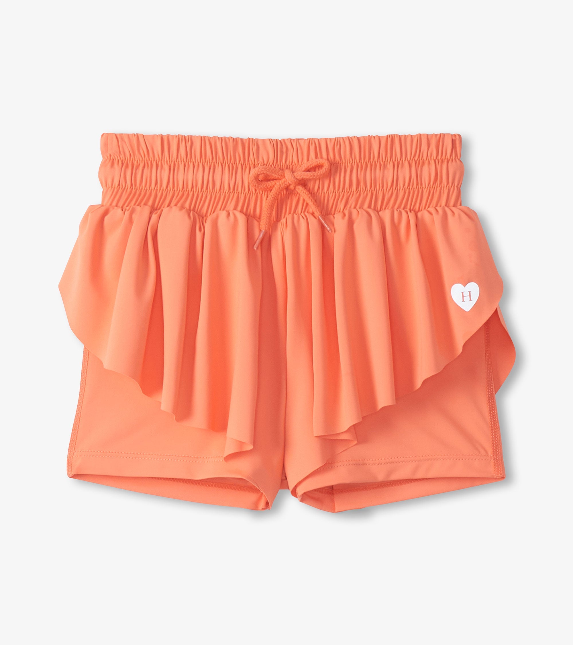 Hatley Girls Fusion Coral Running Shorts
