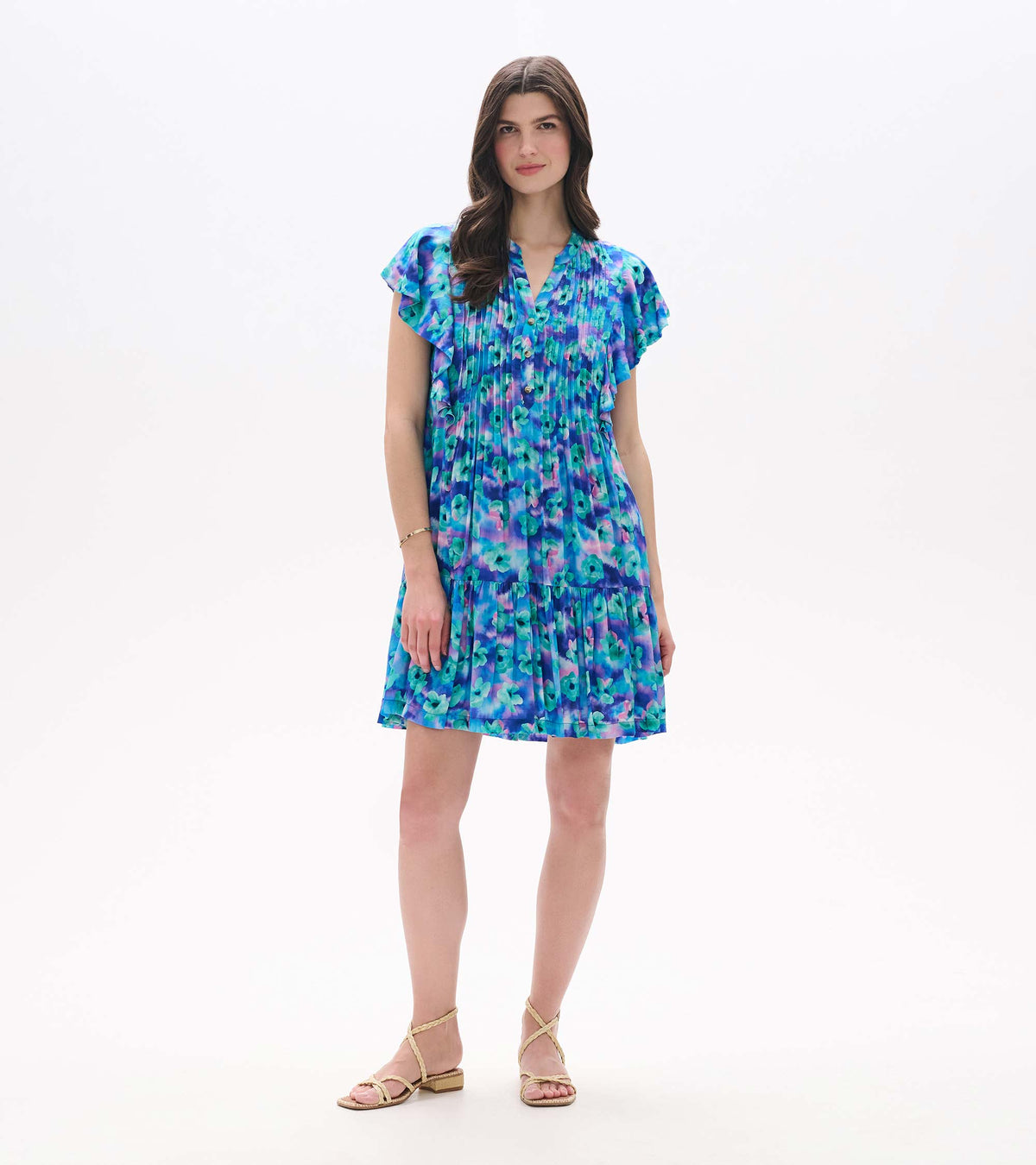 Hatley Pintuck Dress - Floating Flowers
