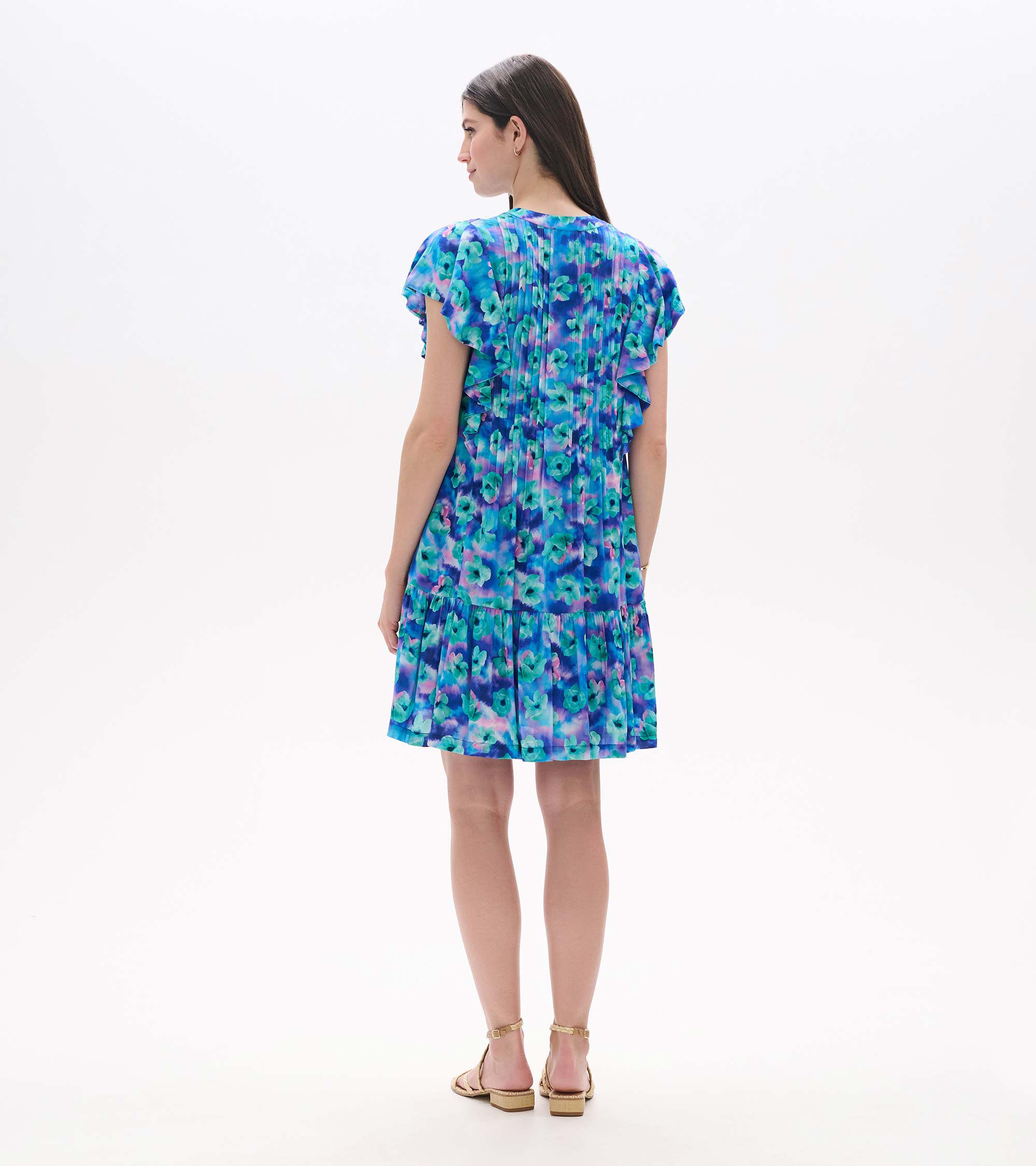 Hatley Pintuck Dress - Floating Flowers