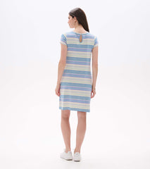 Hatley Cici A-Line Dress - Iris Wave Stripes